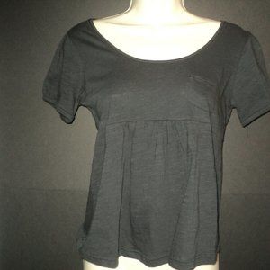 New Lux Urban Outfitters XS Babydoll Top Dark Gray